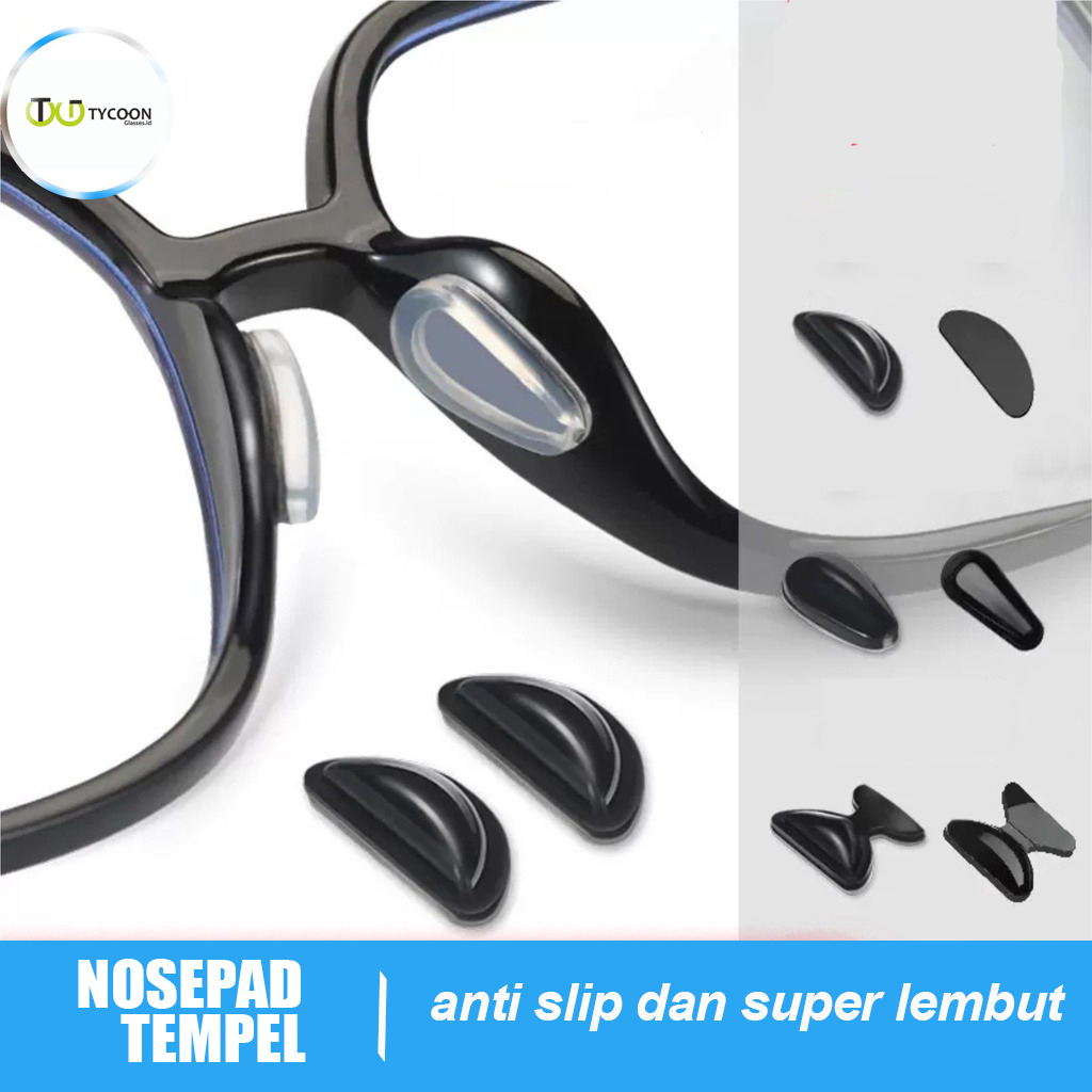 Nosepad Tempel Hidung Bantalan Kacamata Silikon Non Slip Murah Lembut Elastis Silicon Nose Pad Nosep