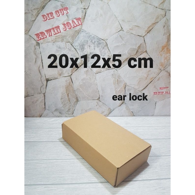 

Kardus Box 20x12x5 cm Karton DieCut EarLock