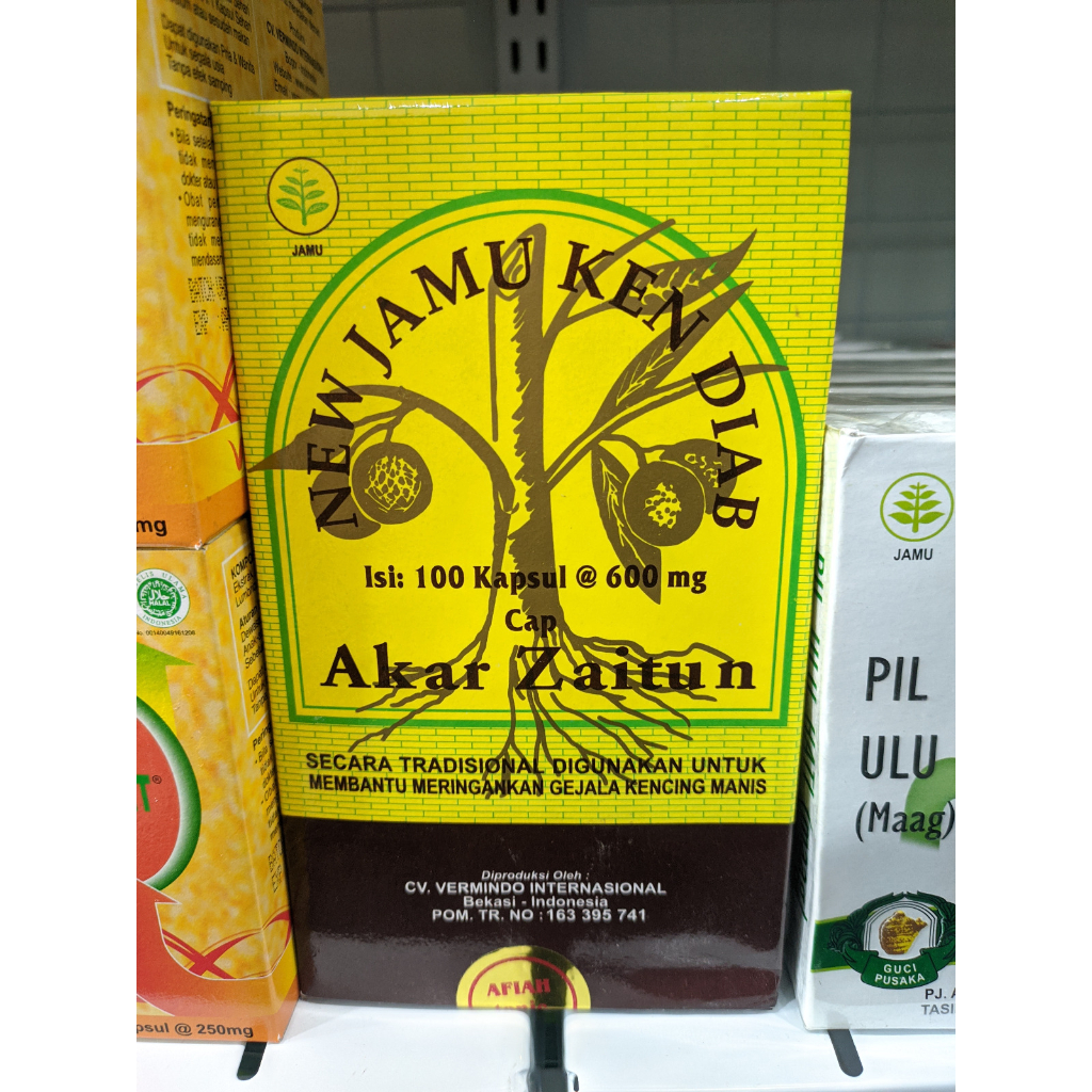 

Jamu KEN DIAB cap Akar Zaitun isi 100 Kapsul