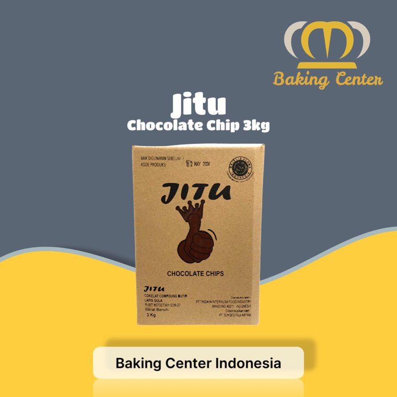 

Jitu Choco Chips 3kg / Jitu choco chip 3kg