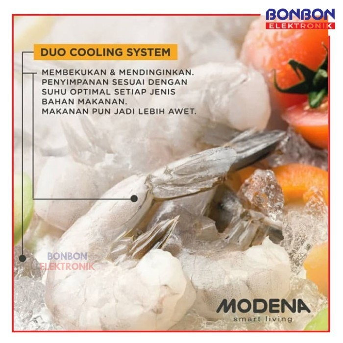 Modena Chest Freezer 205 Liter MD 0206 W/ MD0206W Cooler Box 205L