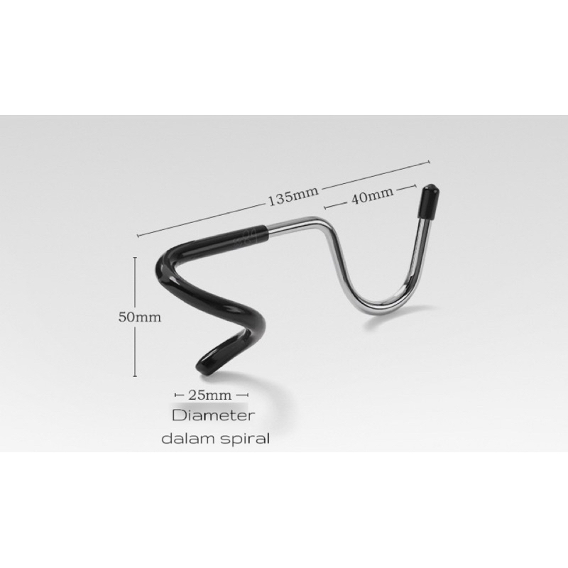 Alat holder tiang bentuk spiral gantungan tiang cocok untuk berkemah