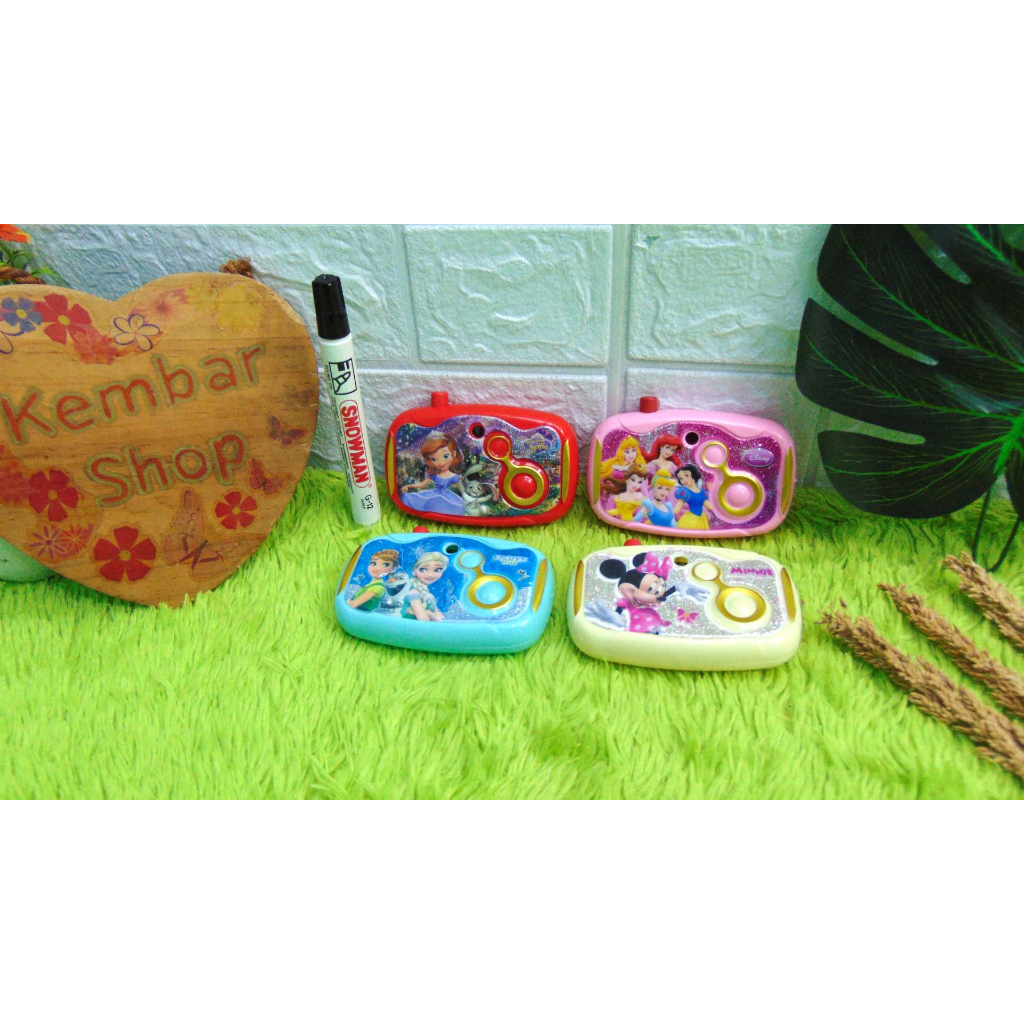 KAM-KAR Mainan Kamera Jadul motif Foto Kartun Karakter untuk Edukasi Anak