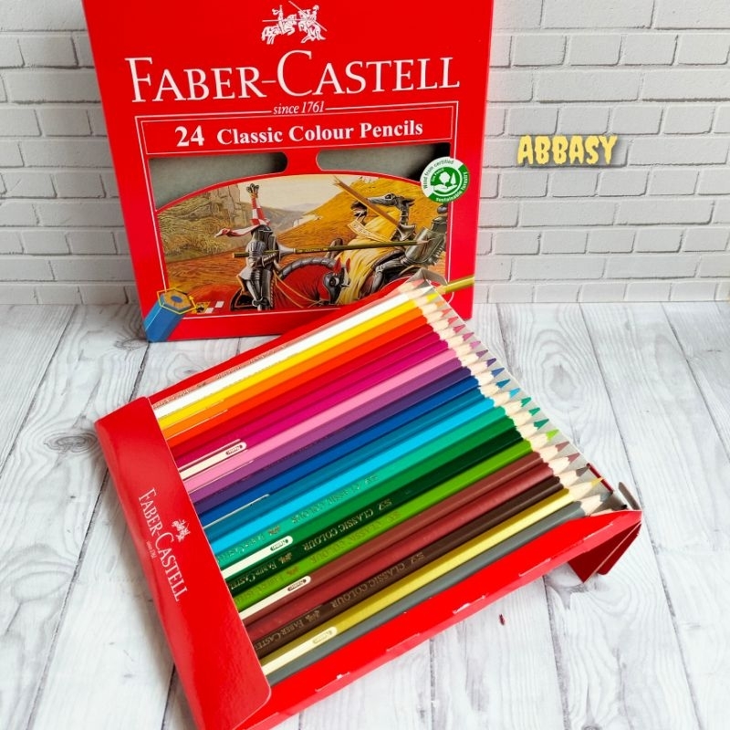 

Pensil Warna FaberCastell Classic Panjang ( Perpack 24 warna )