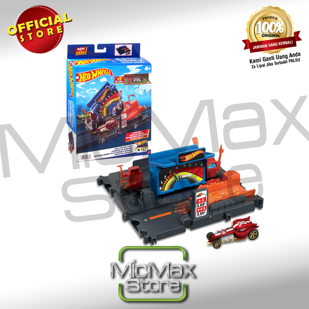 Hot Wheels HotWheels City Fuel Station Shift Playset HMD53