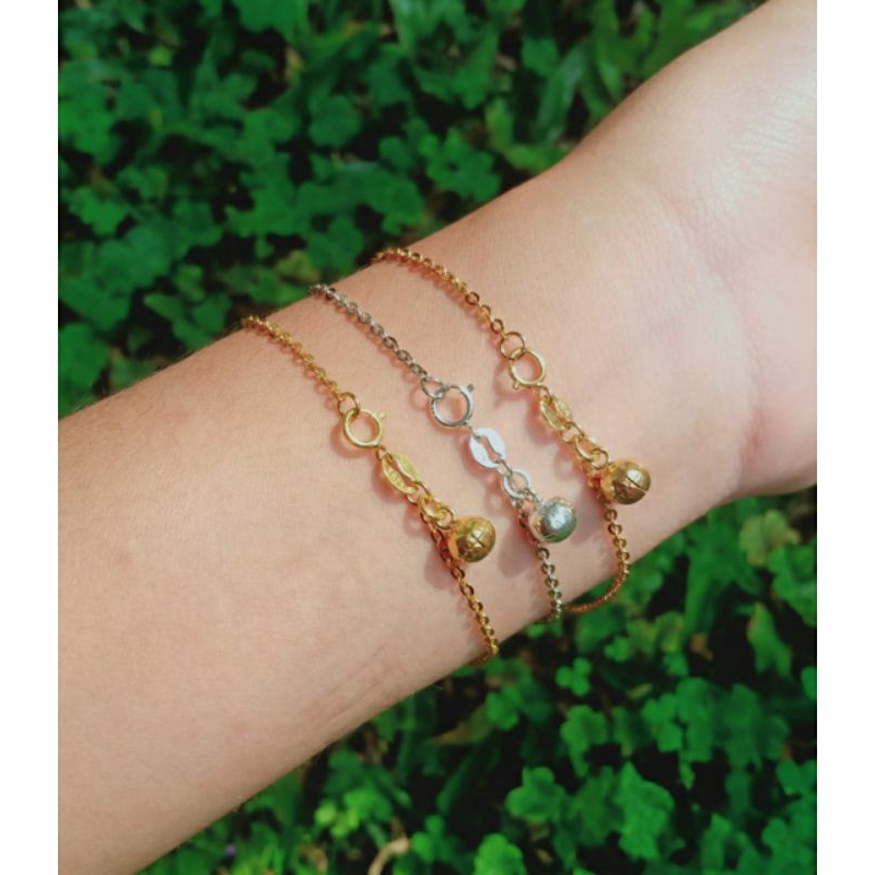 Gelang Nori vensy + 1bel / perhiasan perak 925 berlapis emas/gelang tangan wanita terbaru