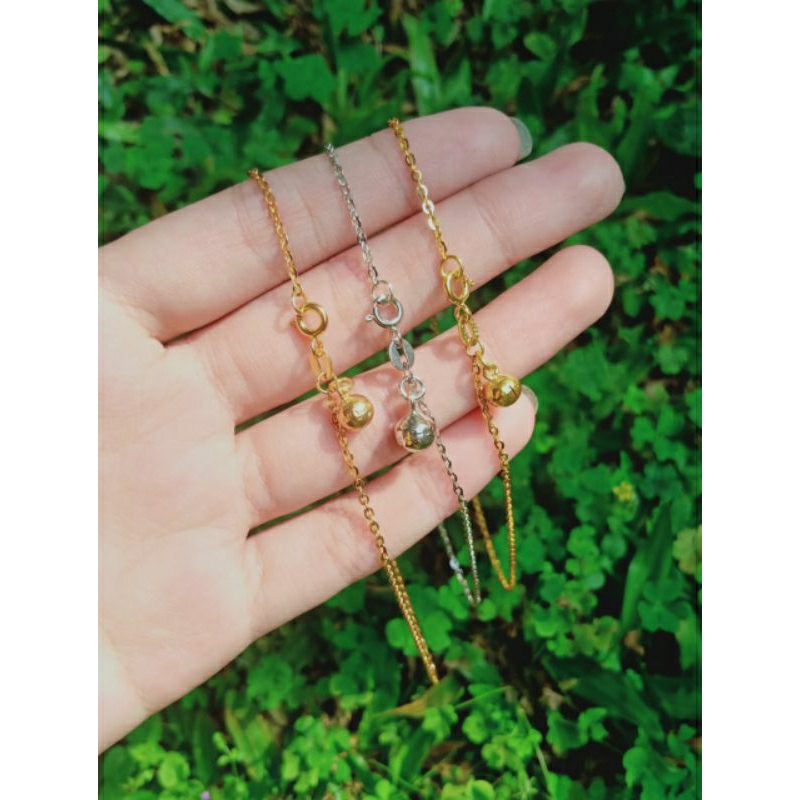 GELANG KAKI NORI VENSY 1BEL / GELANG PERAK ASLI SILVER 925 LAPIS EMAS / GELANG FASHION WANITA TERBARU