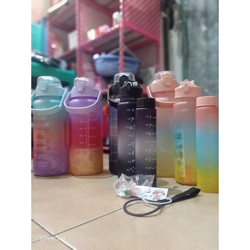 botol minum viral set 3 in 1