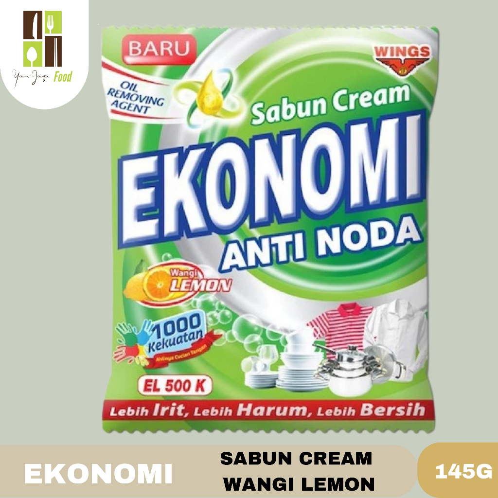 WingsCare Sabun Cream / Colek  Ekonomi Anti Noda Lemon/Pink/Violet/Putih 145g