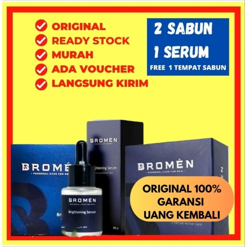 𝗕𝗥𝗢𝗠𝗘𝗡 𝗦𝗔𝗕𝗨𝗡 𝗖𝗢𝗪𝗢𝗞 2 𝗣𝗖𝗦 𝗦𝗔𝗕𝗨𝗡  1 SERUM 2 TPT SABUN