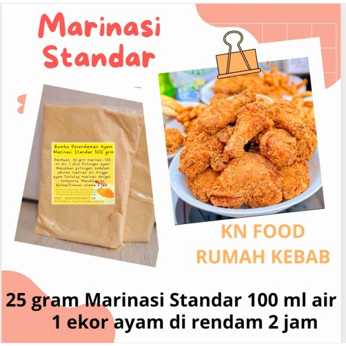 

Bumbu Marinasi Ayam 500gr Marinade Fried Chicken Standar 500gr