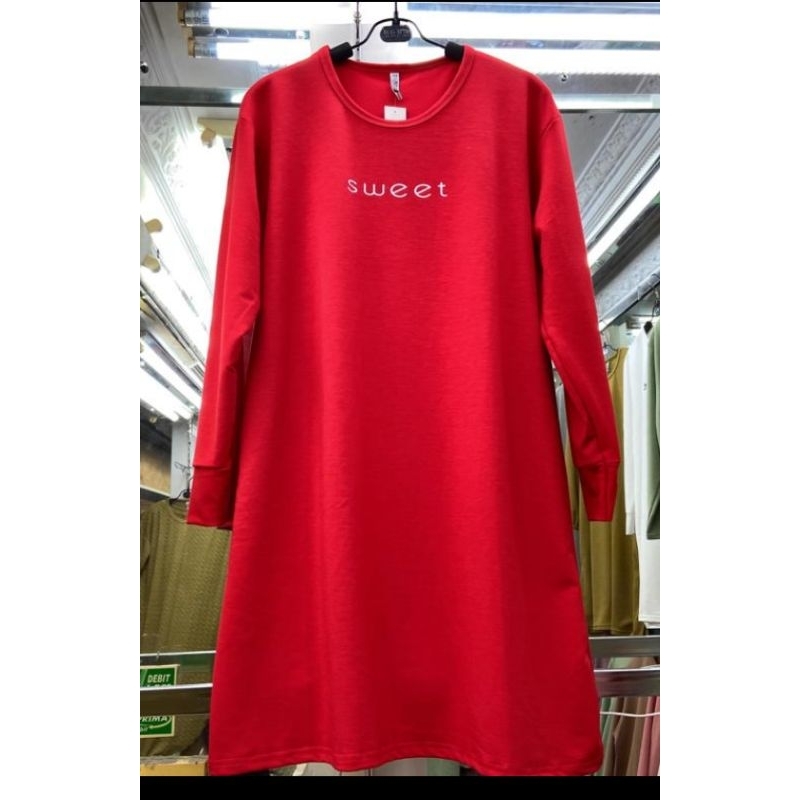 HOT KAOS TUNIK JUMBO KOREA PREMIUM IMPORT/TUNIK OVERSIZED/BAJU IBU-IBU JUMBO/KAOS PANJANG