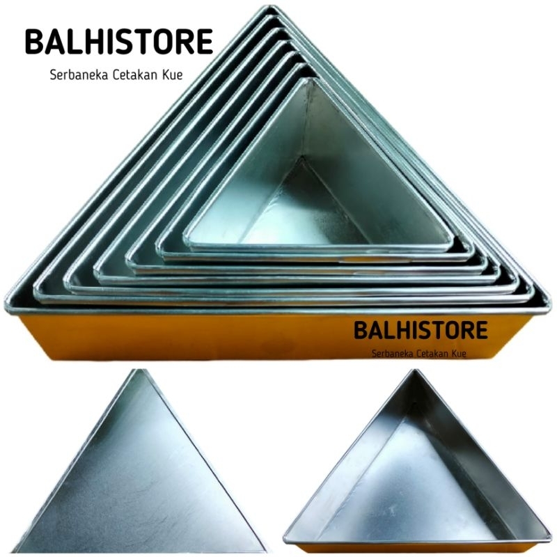 Cetakan Kue Bolu Segitiga / Loyang Kue Segitiga Aluminium