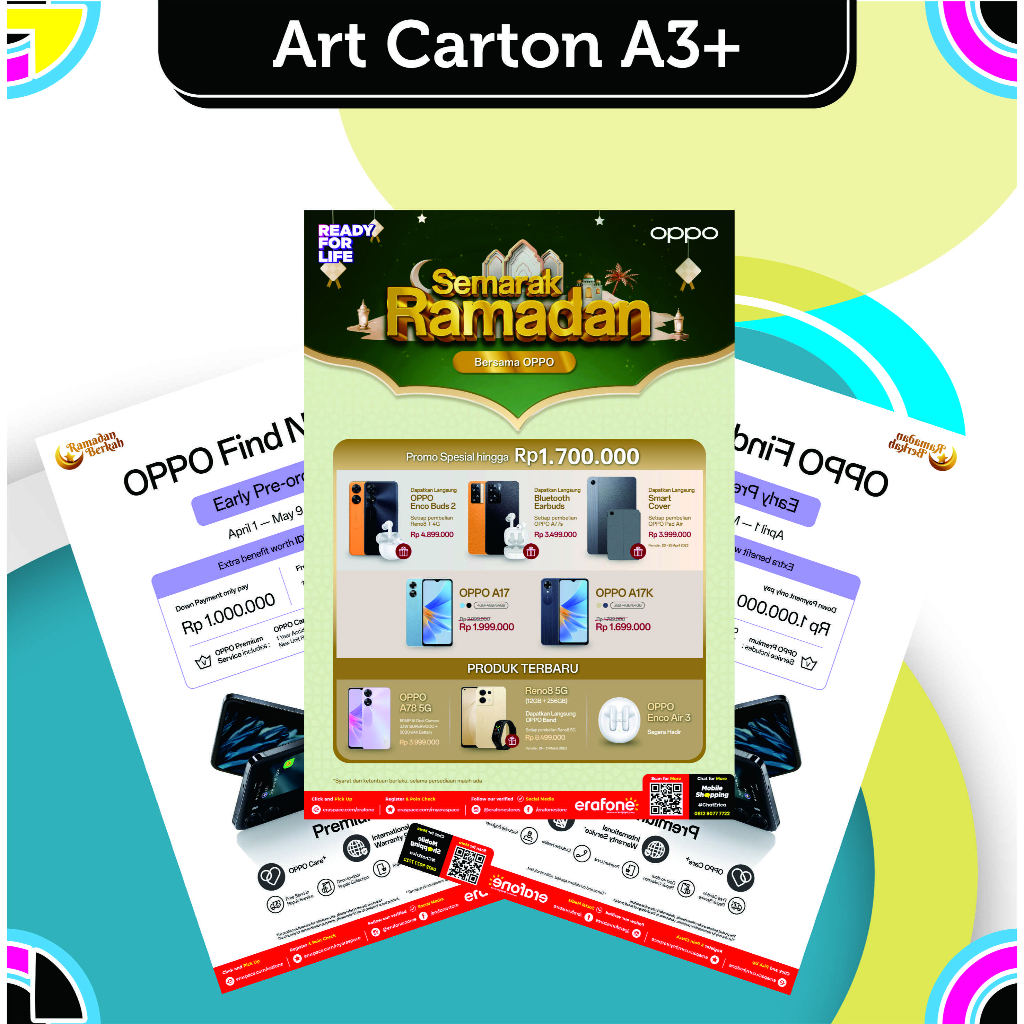 

Cetak Poster Art Carton A3+ 230gsm