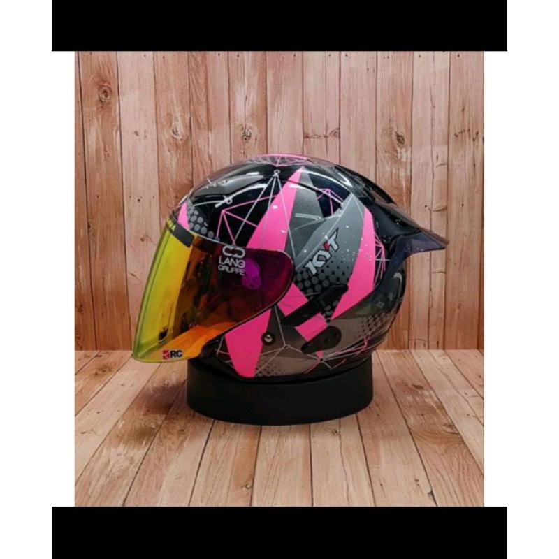 FLAT VISOR HELM KYT GALAXY | KACA KYT GALAXY | FLAT VISOR VENOM IRIDIUM