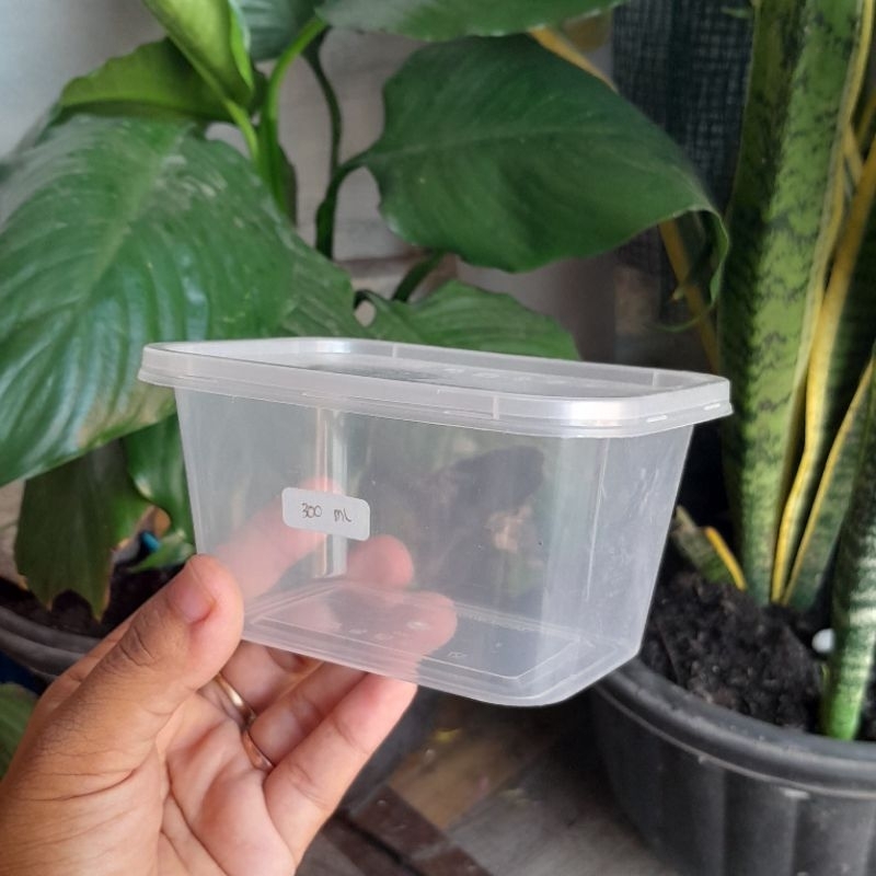 THINWALL PERSEGI 300 ML MICROWAVE OVEN SAFE