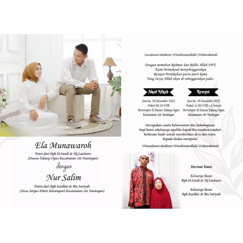 Undangan pernikahan unik/undangan pernikahan custom/undangan pernikahan foto/undangan pernikahan Jas