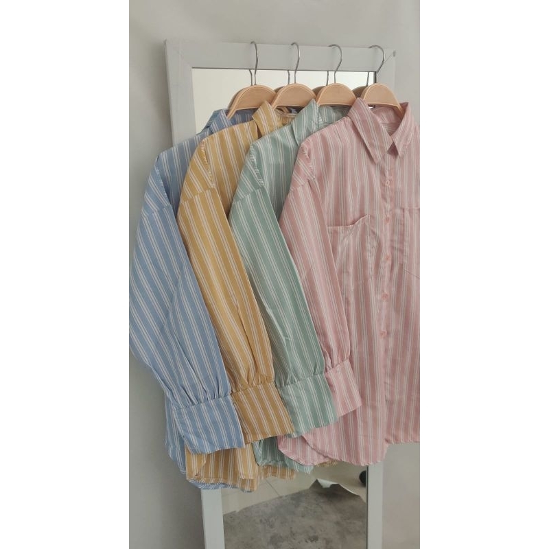 stripes pocket shirt