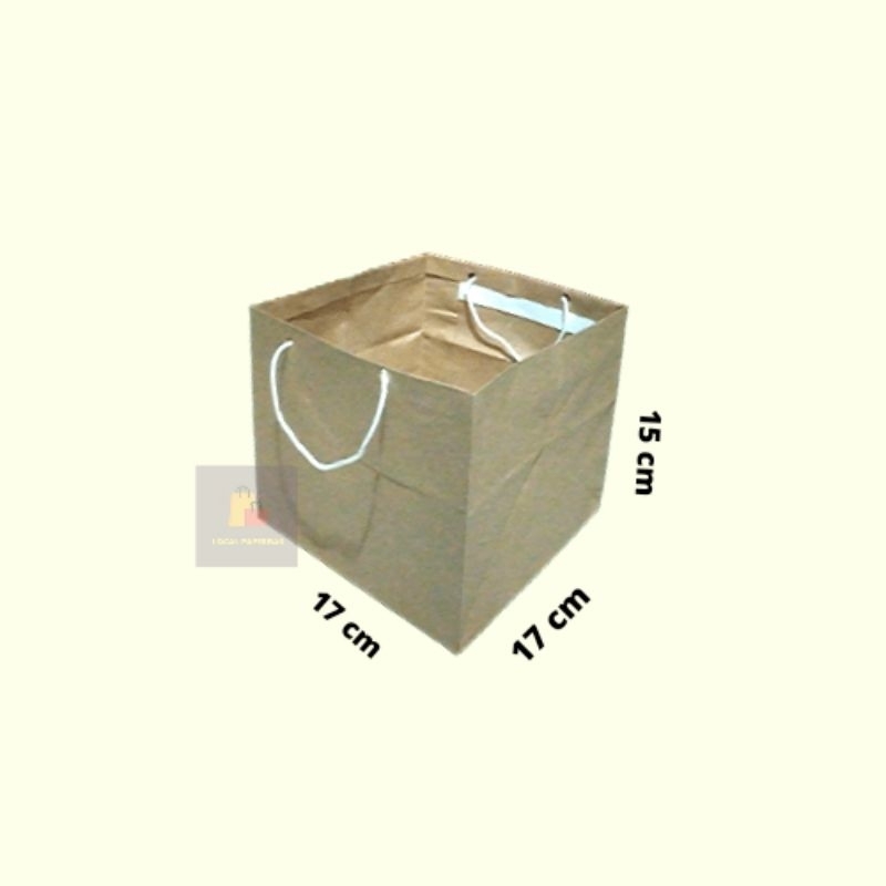 

Paperbag Kotak uk 15x15x17 (isi 12 pcs)