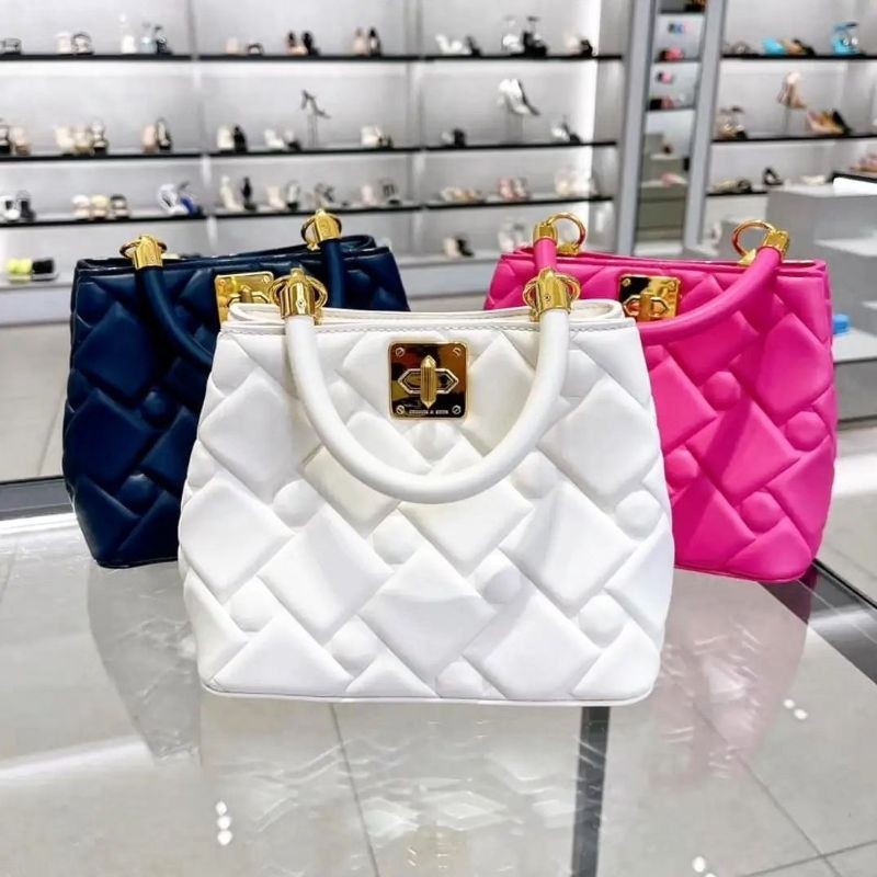 CK Tillie Quilted Top Handle Bag