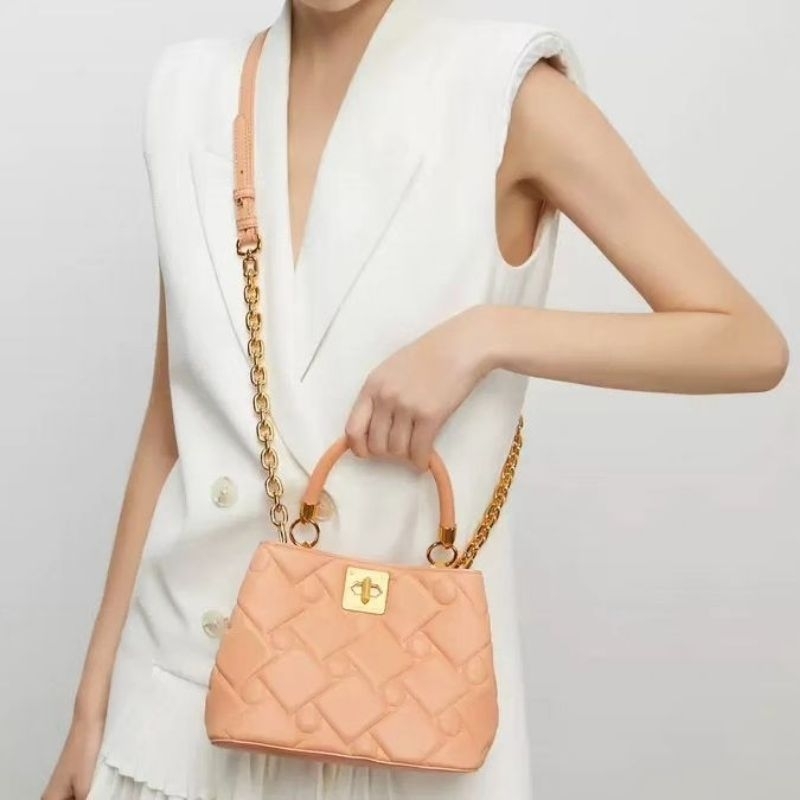 CK Tillie Quilted Top Handle Bag