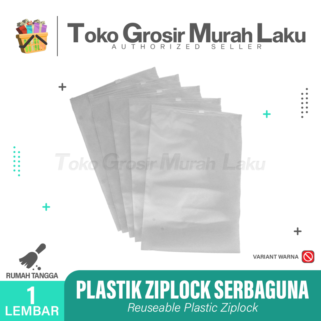 ZIPPER STORAGE BAG TRAVEL POUCH SERBAGUNA ZIPPER LOCK PERLENGKAPAN