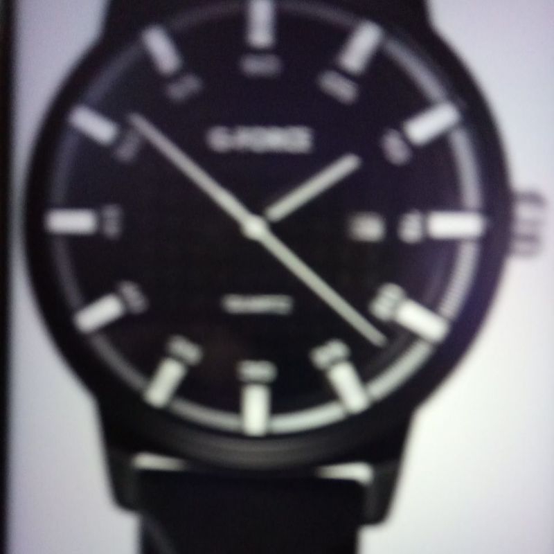 G Force watch black strap