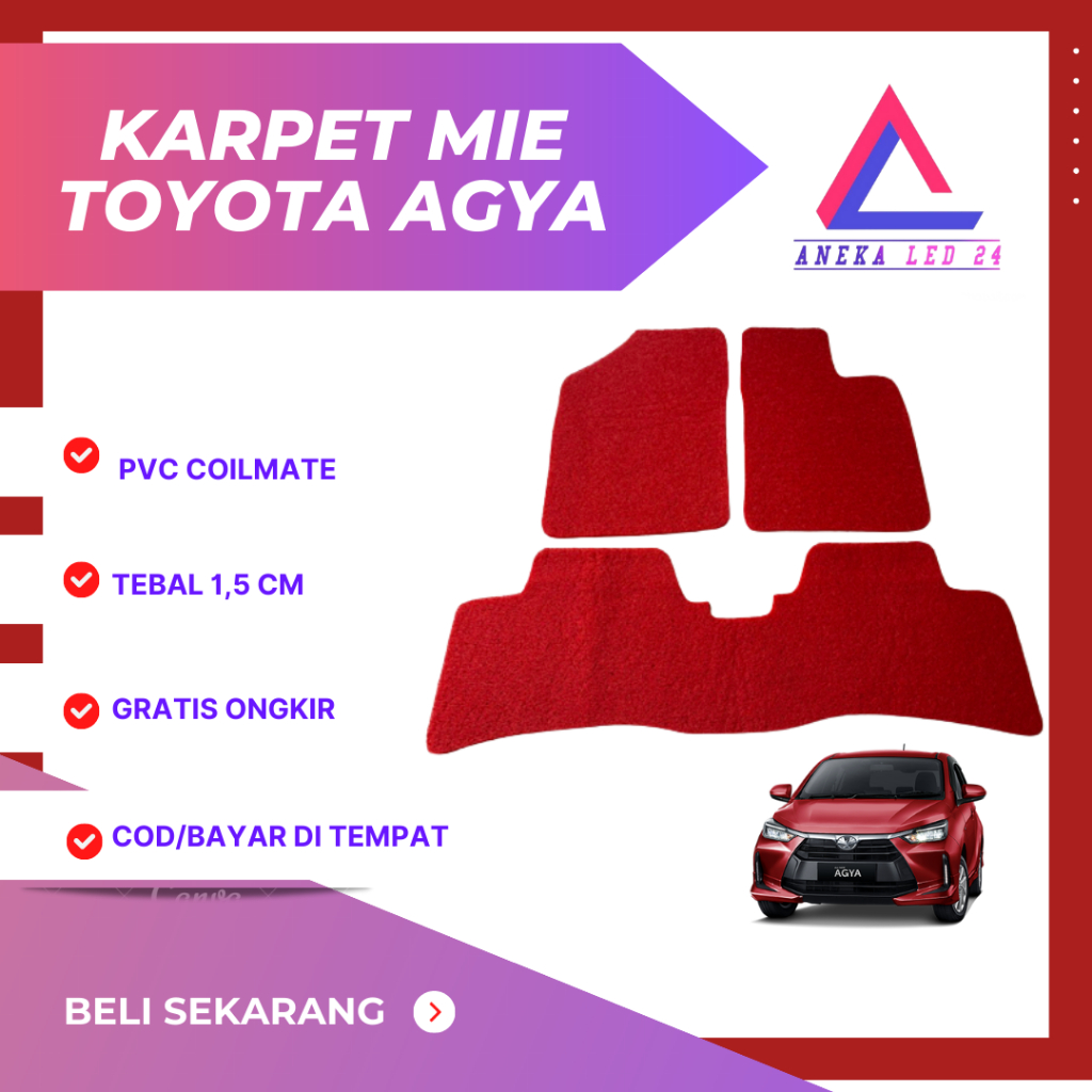 Karpet Mie Bihun 2 Baris Coilmate Toyota Agya