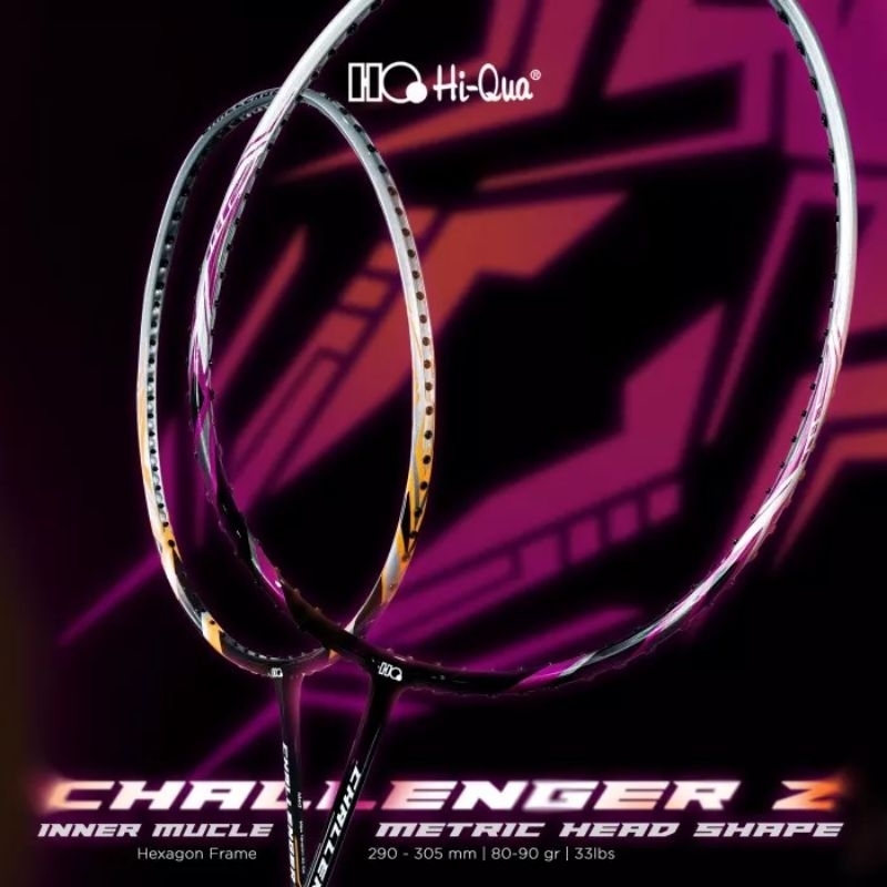 Raket Badminton HIQUA HQ Challenger Z77 Z99 Original (FREE PACKING DOS)