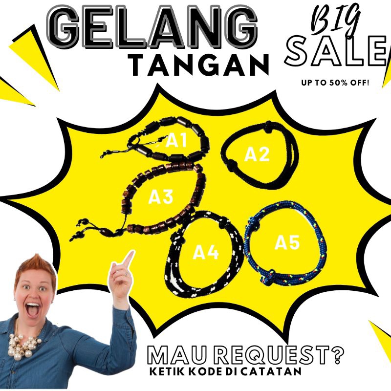 GELANG TANGAN AKSESORIS PRIA &amp; WANITA