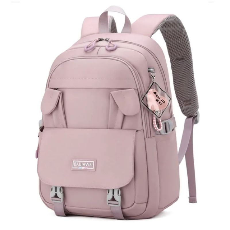 GTB Ransel Sekolah Anak Perempuan Free botol,jam,nanospray,dan gantungan bunga Tas Sekolah Model Telinga buny Tas Ransel Punggung Anak