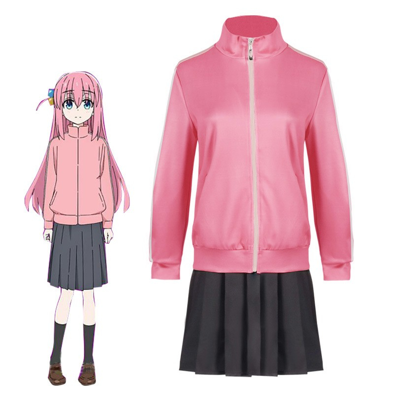Bocchi The Rock Jacket Roll Cosplay Jaket Anime Kostum Manga Jepang