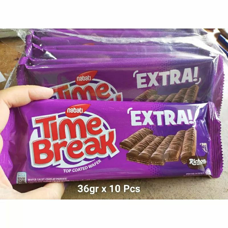 

time break wafer kue cemilan makanan ringan