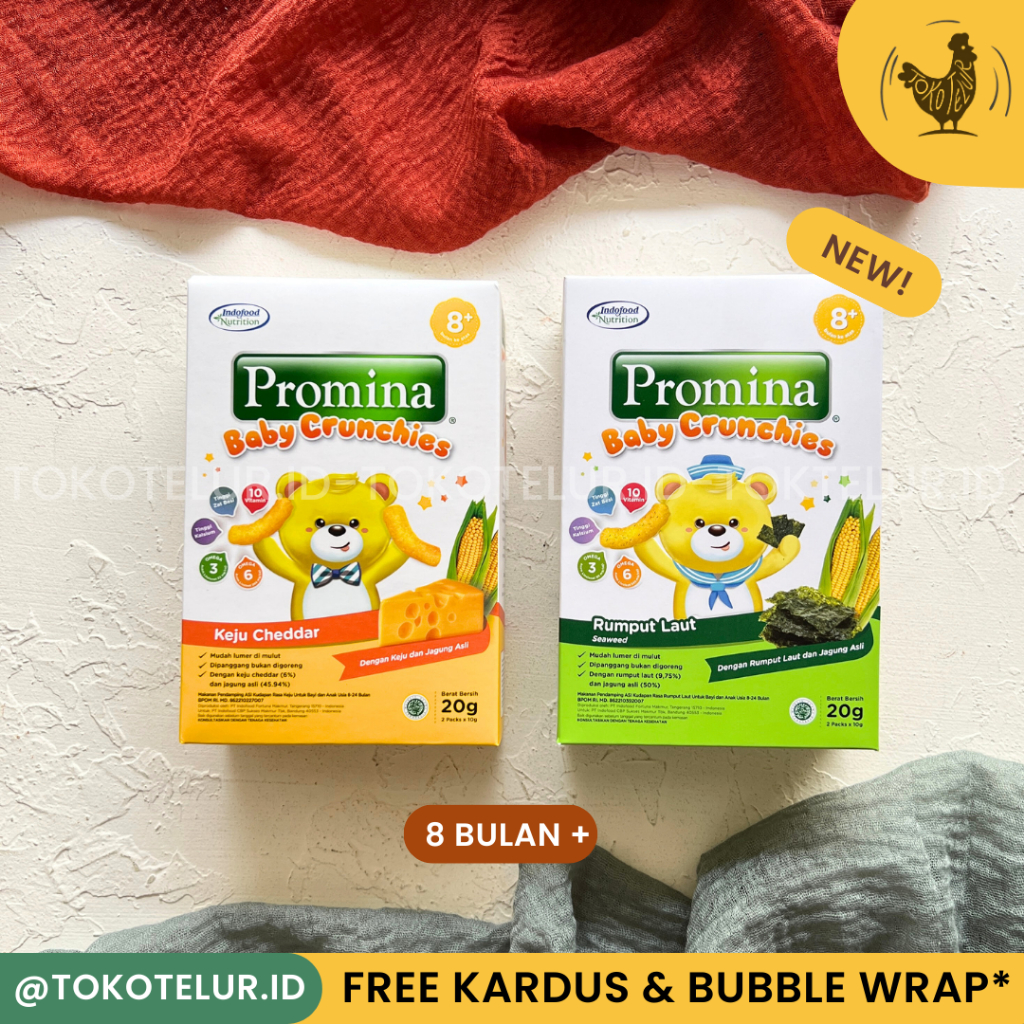 PROMINA - Baby Crunchies / Cemilan Snack Anak Bayi - Snack MPASI