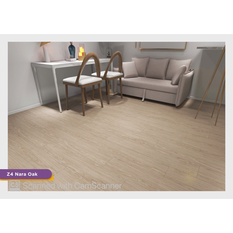 Vinyl lantai sticker motif kayu sudah ada lem