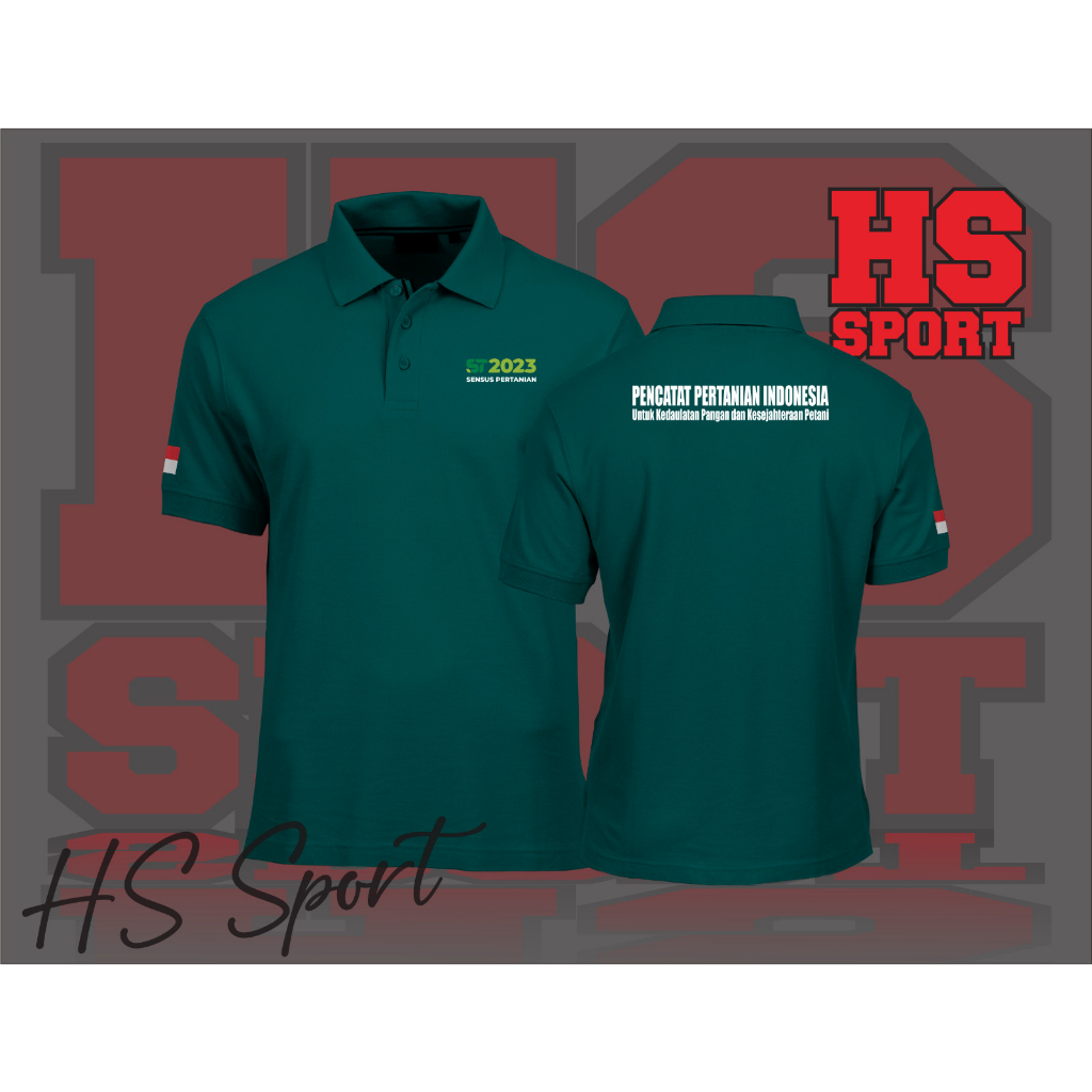 POLO SENSUS 2023 - BAJU POLO PENCATAT PERTANIAN INDONESIA - BAJU POLO KERAH