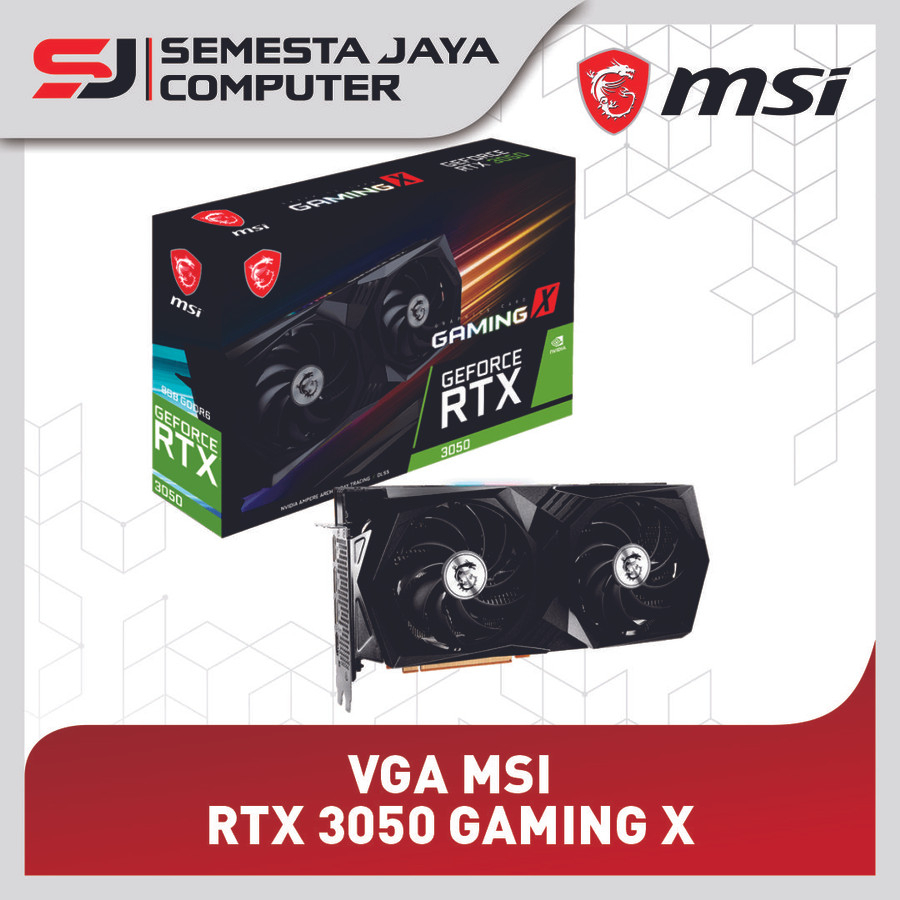 VGA MSI RTX 3050 GAMING X 8G 8GB GDDR6 128bit RTX3050