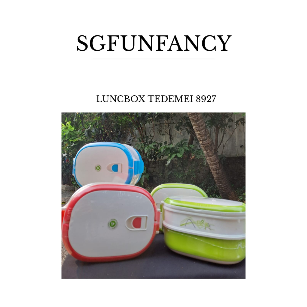 LUNCH BOX MAKAN/ KOTAK MAKAN DUA SUSUN KODE 8927 NEW
