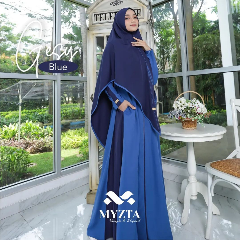 Gesy Mom Dress Set Khimar by Myzta