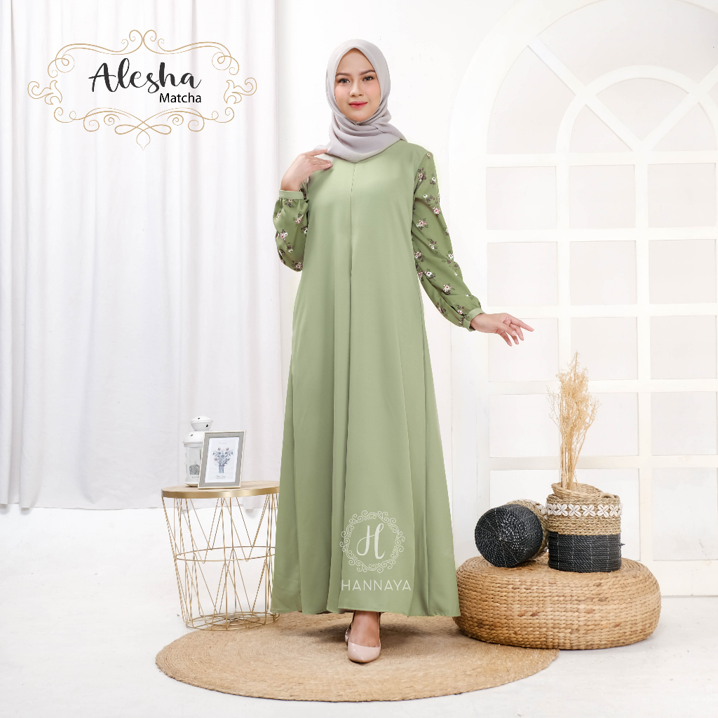 GAMIS TERBARU ALESHA DRESS BY HANNAYA