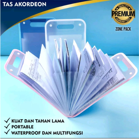 Tas File Akordeon | Tas File Handel | Map File Clear Holder A4 | Tas File Sekat | Map Tas