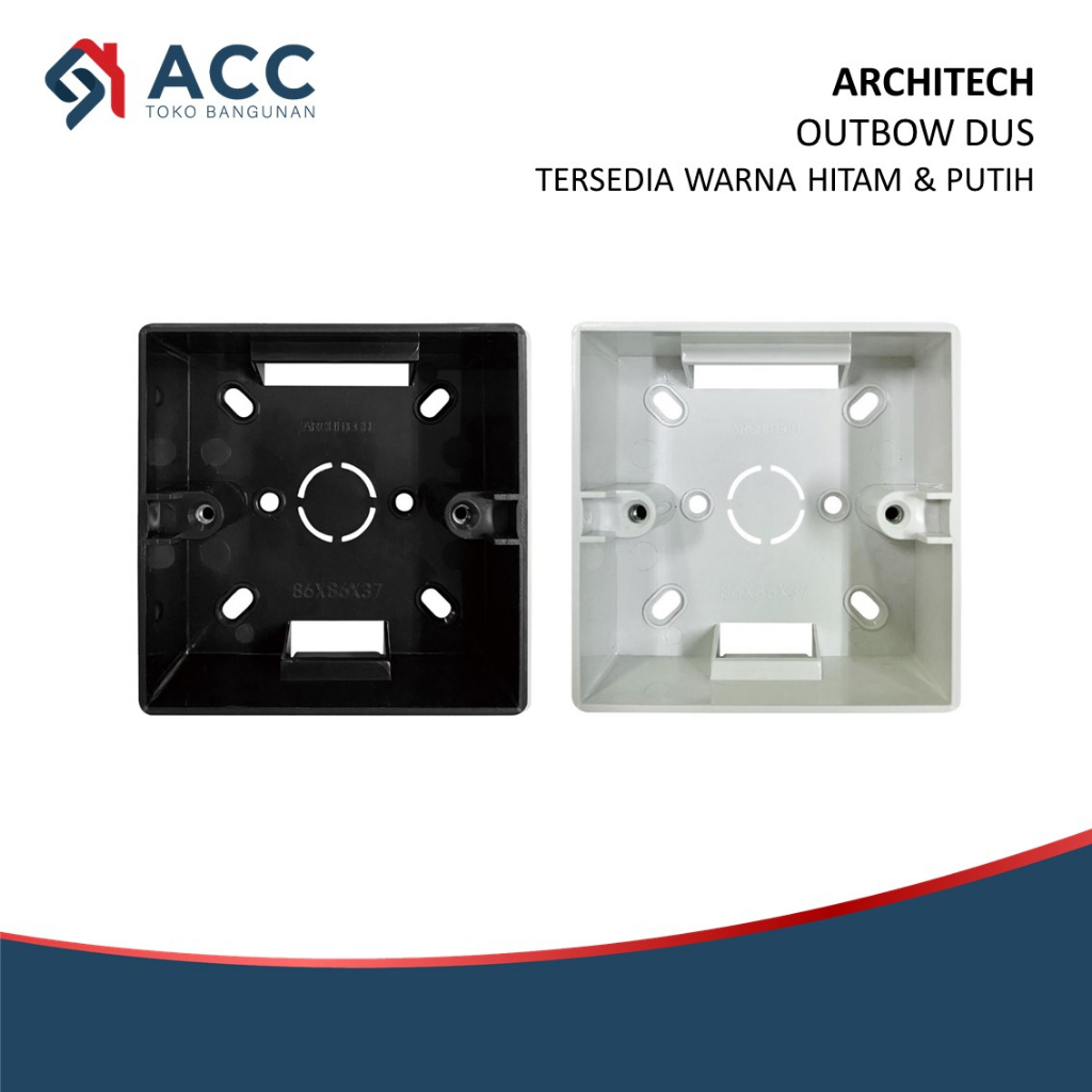 ARCHITECH OUTBOW DUS OUTBOWDUS OB DUS HITAM PUTIH SAKLAR STOP KONTAK