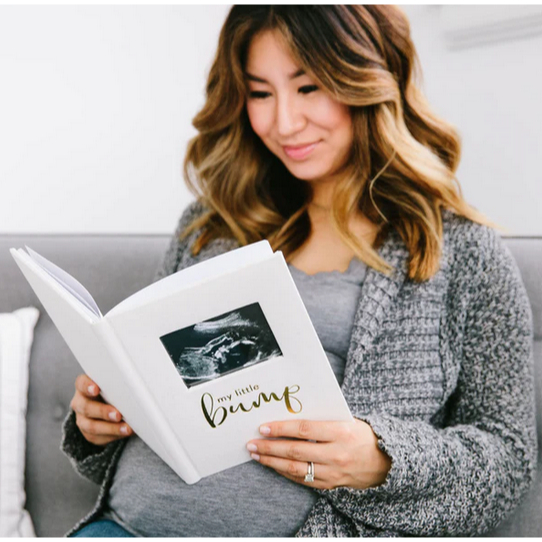 Pearhead Linen Pregnancy Journal - Buku Catatan Ibu Hamil  Pregnancy Book Jurnal Kelahiran Baby Pregnancy Memory Book