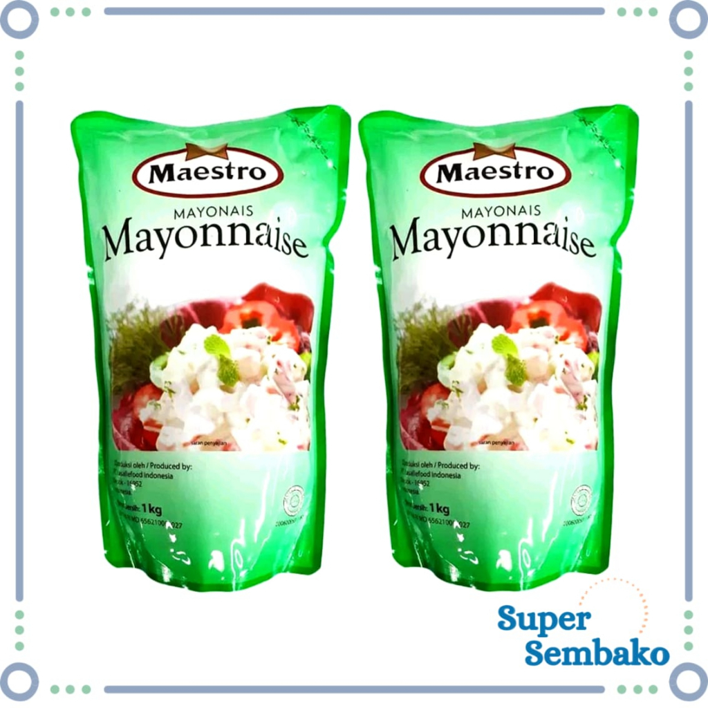 SAUS MAYONAISE MAESTRO / MAESTRO LIGHT SALAD DRESSING MAYONAIS SACHET 1kg