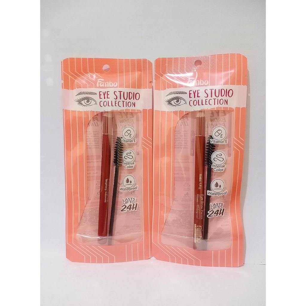 Fanbo Fantastic Eyebrow Pencil Waterproof + Sikat Alis - Varian Brown
