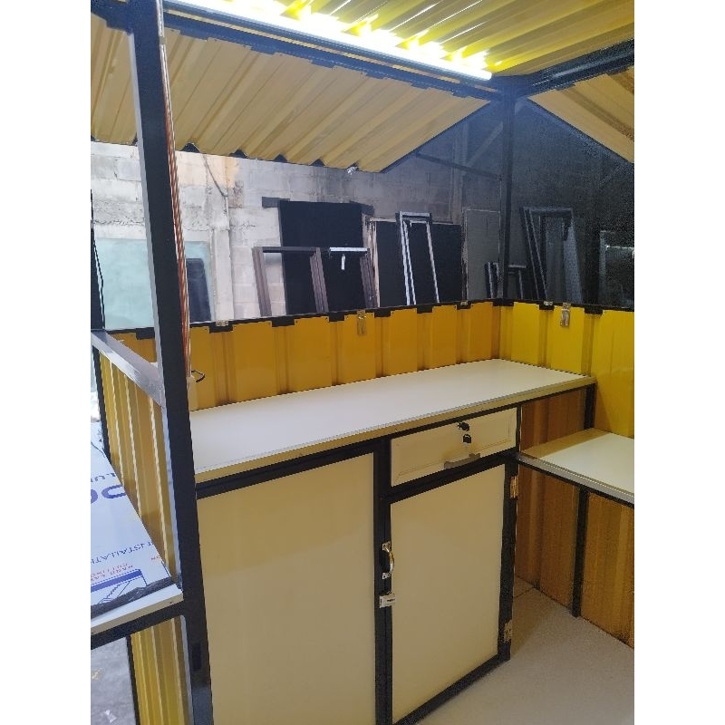 Booth Container serbaguna / gerobak jualan /gerobak es teh