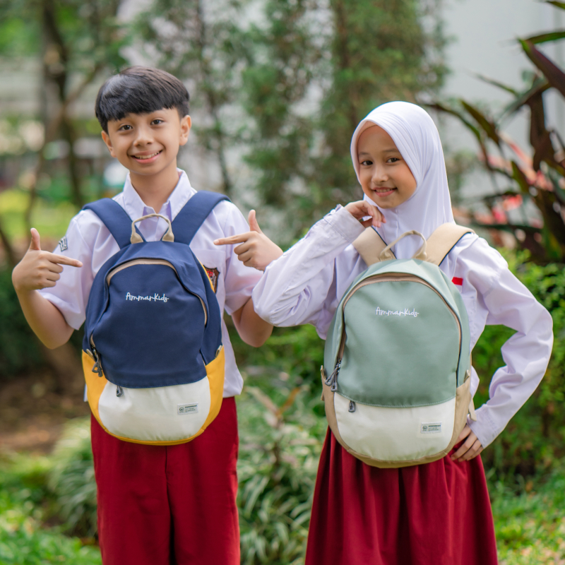 Tas Sekolah Anak Laki-Laki dan Perempuan Brand Ammar Kids Daily Backpack SD