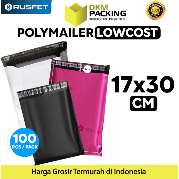 

Plastik Polymailer PACK LOW COST Amplop Polimailer 17x30cm RUSFET