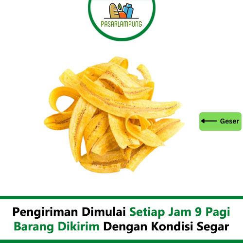 Cemilan Keripik Pisang Gurih 250 Gram Pasar Lampung