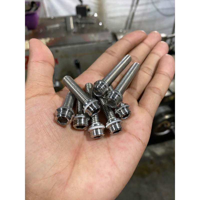 Baut L drat10 m6 / baut10 handmade stainless panjang 2-12cm